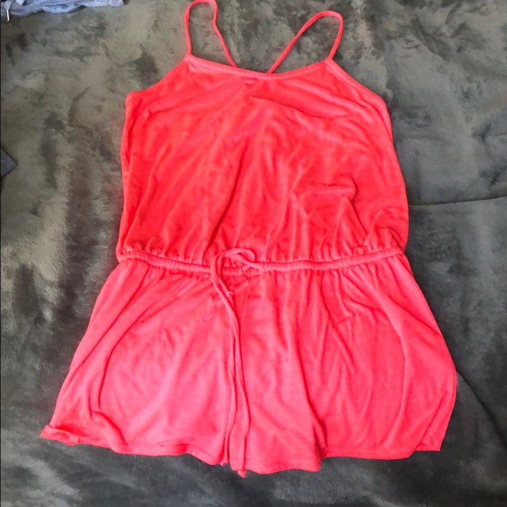 Hot pink romper
